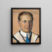 George Parmley Day B. A. 1897 Kasserer ved Yale University 1910 - William Sergeant Kendall — indrammet kunstværk på væggen