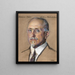 Richard Swann Lull Peabody Museum direktør 1922 - William Sergeant Kendall — indrammet kunstværk på væggen