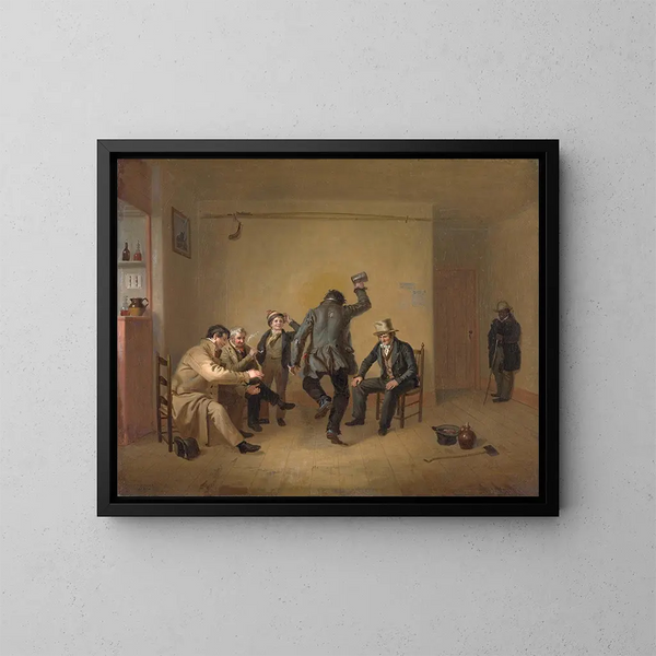 Scène de bar - William Sidney Mount — indrammet kunstværk på væggen
