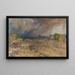 Tempête de poussière approchant près de Jeypore, Rajpootana - William Simpson — indrammet kunstværk på væggen