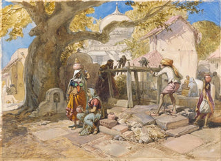 Le Puits du village - William Simpson — visning af kunstværket