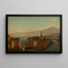 Mount Etna set fra Taormina - William Stanley Haseltine — indrammet kunstværk på væggen