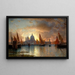 Santa Maria della Salute Coucher de soleil - William Stanley Haseltine — indrammet kunstværk på væggen
