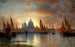 Santa Maria della Salute Coucher de soleil - William Stanley Haseltine — visning af kunstværket