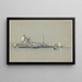 Vue gennem kanalen Giudecca mod Salute og Campanile di San Marco - William Stanley Haseltine — indrammet kunstværk på væggen