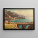Vue de la côte amalfitaine, Italien - William Stanley Haseltine — indrammet kunstværk på væggen