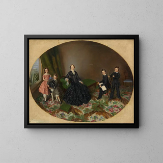 William Strutt - Maria Elizabeth OMullane and her children.webp
