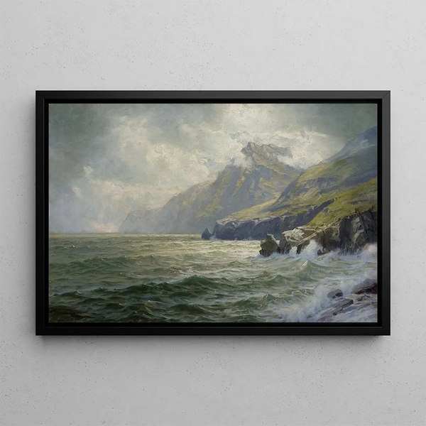 Baie de Donegal - William Trost Richards — indrammet kunstværk på væggen
