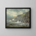 Vue af kunstnerhuset Graycliff, Newport, Rhode Island - William Trost Richards — indrammet kunstværk på væggen