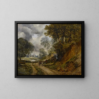 William West - Gypsies camping by a path.webp