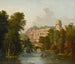 En udsigt over Warwick-slottet - William Westall — visning af kunstværket