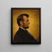 Abraham Lincoln - William Willard — indrammet kunstværk på væggen
