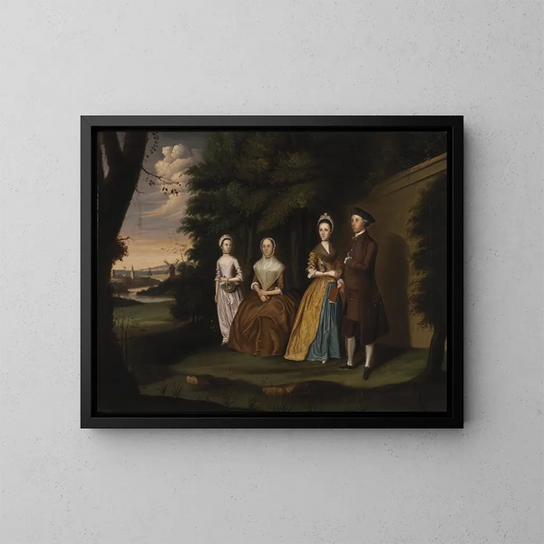 La famille Wiley - William Williams — indrammet kunstværk på væggen