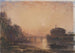 Château Saint-Ange i Rom ved solnedgang - William Wyld — visning af kunstværket