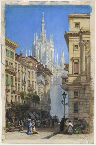 William Wyld - The Duomo in Milan from a Side Street.webp