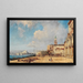 Venise Udsigt over Campanile og Santa Maria della Salute - William Wyld — indrammet kunstværk på væggen