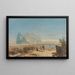 Vue de Gibraltar - William Wyld — indrammet kunstværk på væggen