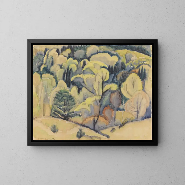 New Hampshire - William Zorach — indrammet kunstværk på væggen