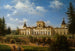 Vue du palais de Wilanów du côté du parc - Wincenty Kasprzycki — visning af kunstværket