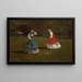 En del af croquet - Winslow Homer — indrammet kunstværk på væggen