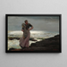 En lys over havet - Winslow Homer — indrammet kunstværk på væggen