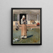 En syg kylling - Winslow Homer — indrammet kunstværk på væggen
