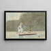 Dreng på en flåde - Winslow Homer — indrammet kunstværk på væggen