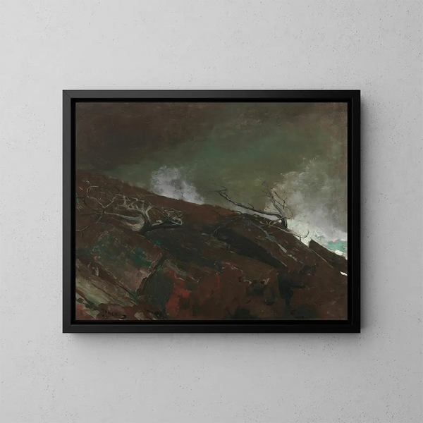 Côte du Maine - Winslow Homer — indrammet kunstværk på væggen