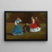 Scène de croquet - Winslow Homer — indrammet kunstværk på væggen