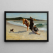 Eagle Head Manchester Massachusetts marée haute - Winslow Homer — indrammet kunstværk på væggen