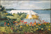 Have med blomster og bungalow i Bermuda - Winslow Homer — visning af kunstværket