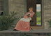 en pige, der læser på en stenveranda - Winslow Homer — visning af kunstværket