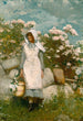 Pige og laurbær - Winslow Homer — visning af kunstværket