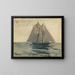 Schooner de Gloucester - Winslow Homer — indrammet kunstværk på væggen