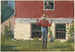 I haven Rustik gårdsplads - Winslow Homer — visning af kunstværket