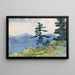 North Woods Club, Adirondacks: den afbrudte samtale - Winslow Homer — indrammet kunstværk på væggen
