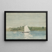 Navigere på rolige vande - Winslow Homer — indrammet kunstværk på væggen