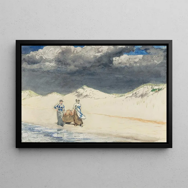 Sable og himmel - Winslow Homer — indrammet kunstværk på væggen