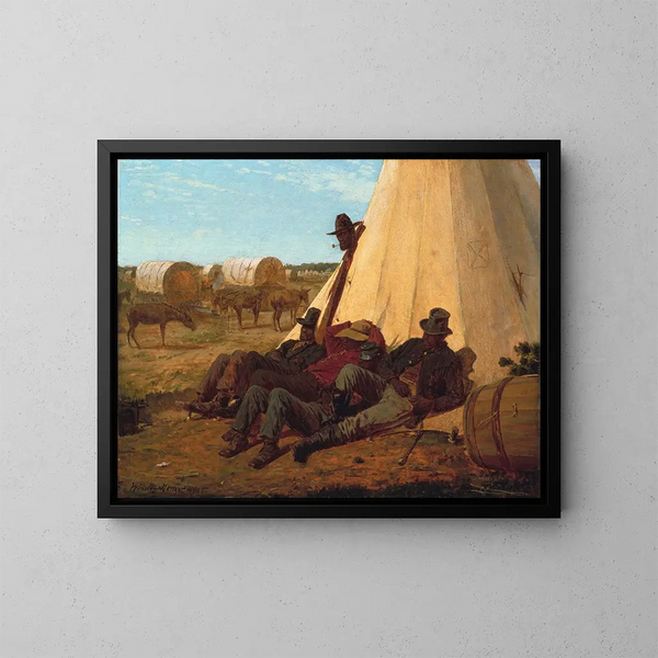 Le Bon Côté - Winslow Homer — indrammet kunstværk på væggen