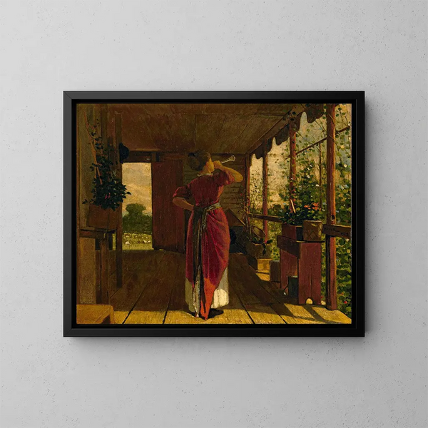 Le Cor de chasse - Winslow Homer — indrammet kunstværk på væggen
