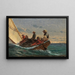 La coquette - Winslow Homer — indrammet kunstværk på væggen