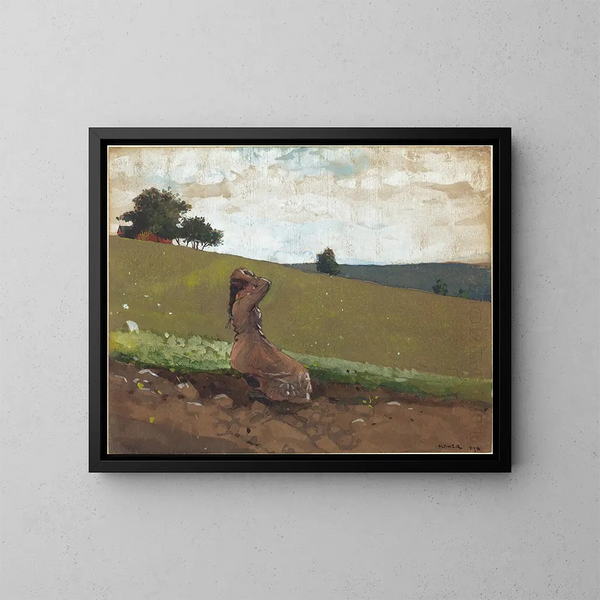 La colline verte - Winslow Homer — indrammet kunstværk på væggen
