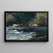 De hurtige ved Hudson-floden Adirondacks - Winslow Homer — indrammet kunstværk på væggen