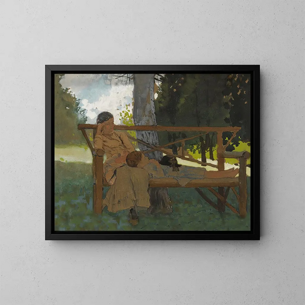 La Sieste - Winslow Homer — indrammet kunstværk på væggen