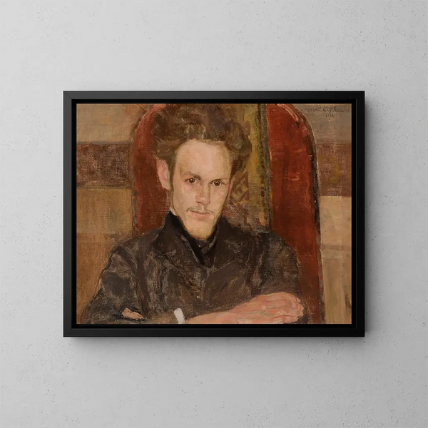 Portrait af Maksymilian Rosen - Witold Wojtkiewicz — indrammet kunstværk på væggen