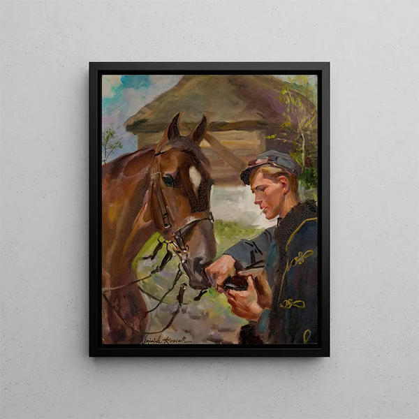 Wojciech Kossak - Uhlan at a Horse.webp