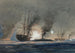 Action mellem USS Brooklyn og CSS Ram Manassas ved Jacksons og St Philip's fæstninger - Worden Wood — visning af kunstværket