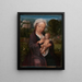 Vores kunsttryk af Jomfru Maria med Barnet - Atelier af Adriaen Isenbrant — indrammet kunstværk på væggen