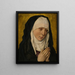 Mater Dolorosa Jomfru Dødsengel - Dieric Bouts' værksted — indrammet kunstværk på væggen