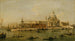 Venise, den Dogana og Santa Maria della Salute - Atelier af Francesco Guardi — visning af kunstværket